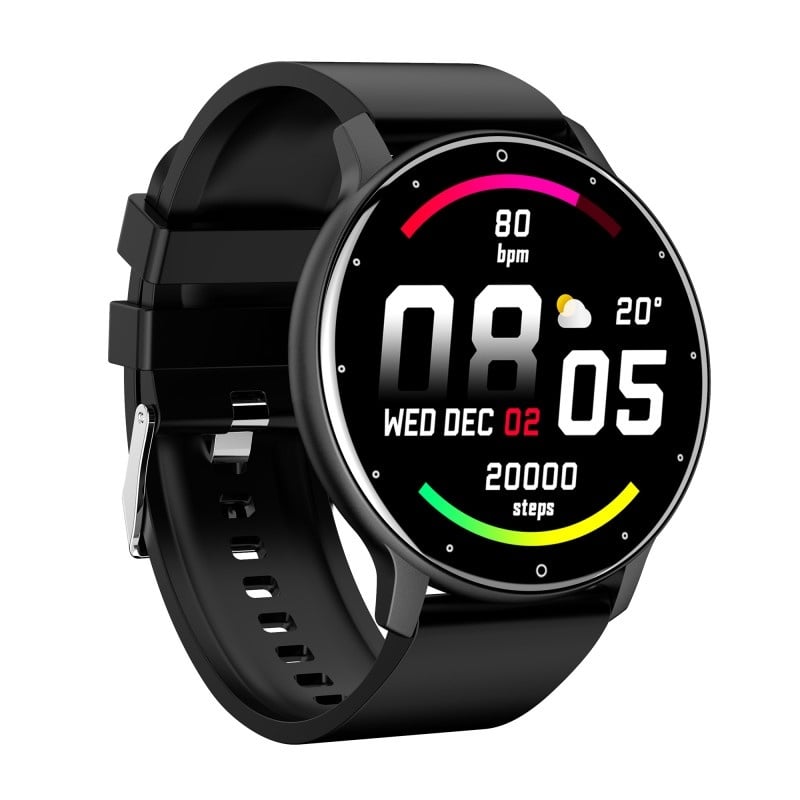 Ceas Smartwatch Techstar® ZL02, Ecran 1.28 Inch TFT, Bluetooth 4.0, Notificari Apeluri/Mesaje, Monitorizare Fitness, Ritm Cardiac Si Tensiune Arteriala, Compatibil IOS/Android, Negru - 3 | YEO