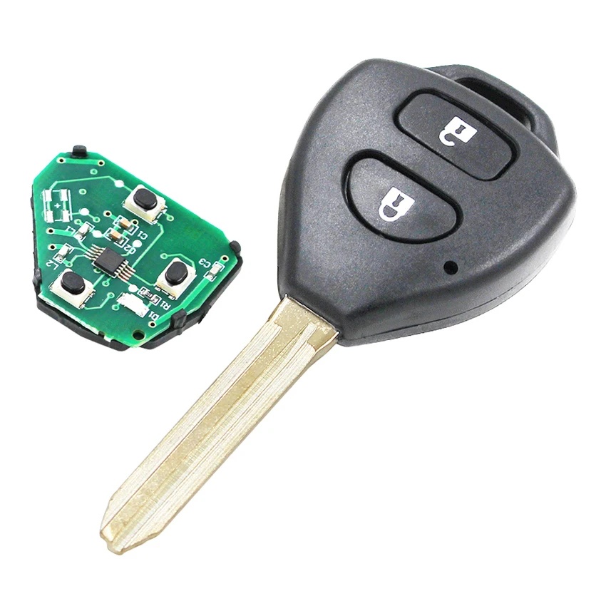 Cheie auto completa cu telecomanda Techstar compatibila cu Toyota RAV4, Corolla, Yaris, 2 butoane, 433 MHz, chip 4D67 / 72G, B41TA / B42TA, lama TOY43 - imagine 8
