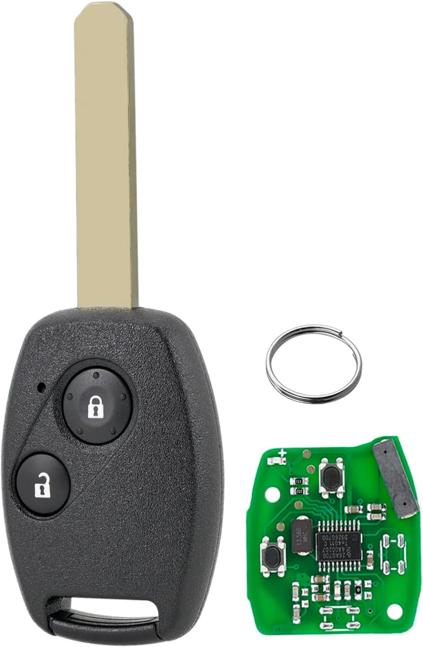 Cheie Auto Completa Programabila Techstar, cu 433MHz, 2 butoane, compatibila Honda Civic 2005–2011, Accord, CR-V, Odyssey, Pilot, Fit 2006–2008 – cip ID46, FCCID: N5F-S0084A