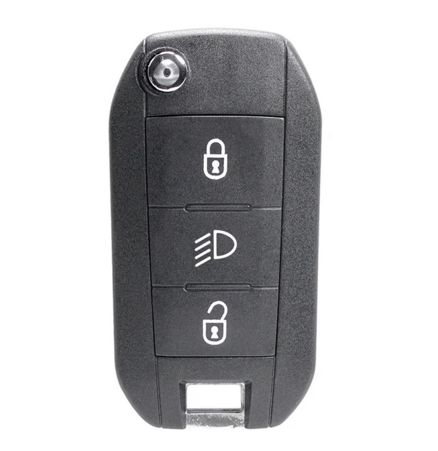 Cheie auto completa Techstar pentru Peugeot Citroen, 3 butoane, HU83, 433MHz, cu chip ID46, telecomanda inclusa - 1 | YEO