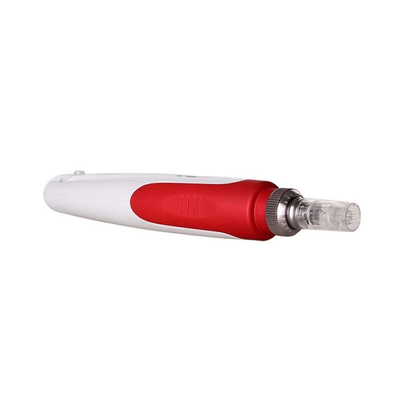 Poze DermaPen Techstar® Dr Pen N2W, 2 Capete de Rezerva, Ace Otel Inoxidabil, Corp Plastic, Ergonomic, Regenerare Piele, Lifting, Viteza Reglabila, 5 Viteze, Alb-Rosu