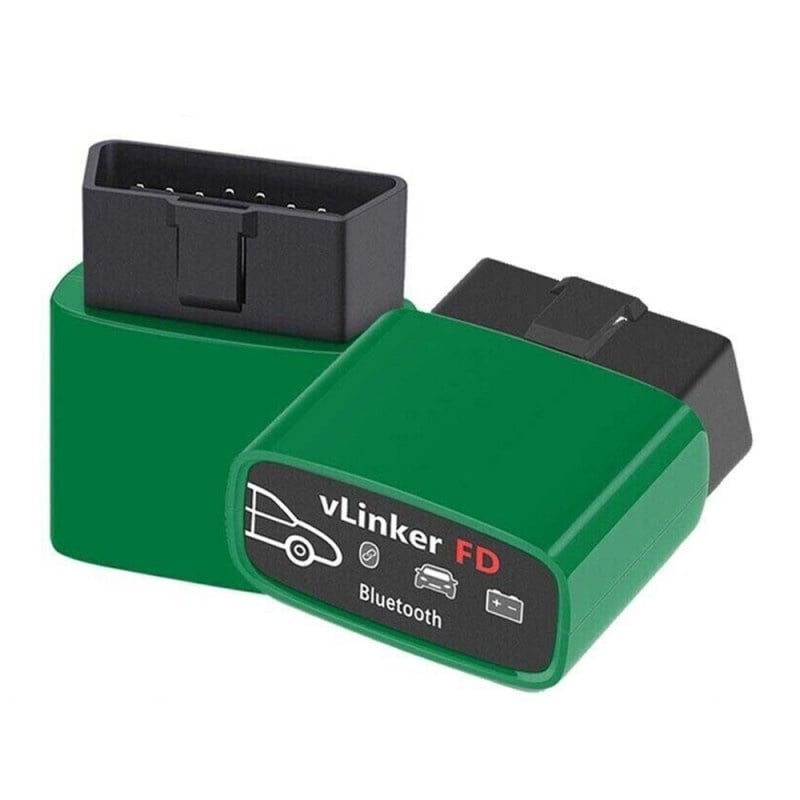 Diagnoza Auto OBD2 Vgate VLinker FD Bluetooth, dedicata Ford-Mazda, Compatibil Android si Windows PC, FORScan, Resetari, ELM 327, Verde/Negru - 1 | YEO