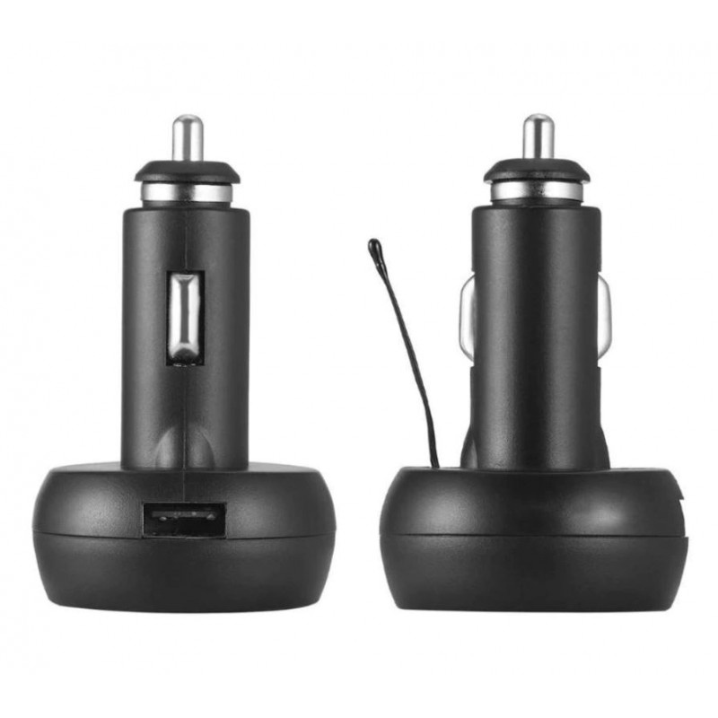 Incarcator Auto USB Techstar® cu Voltmetru si Termometru Digital LCD, Conectare la Bricheta 12/24V