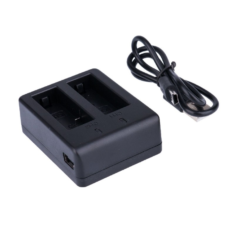 Incarcator Dublu pentru Eken, SJCAM si camere OEM, Pentru acumulatori 1050mAh, PG1050 - 1 | YEO