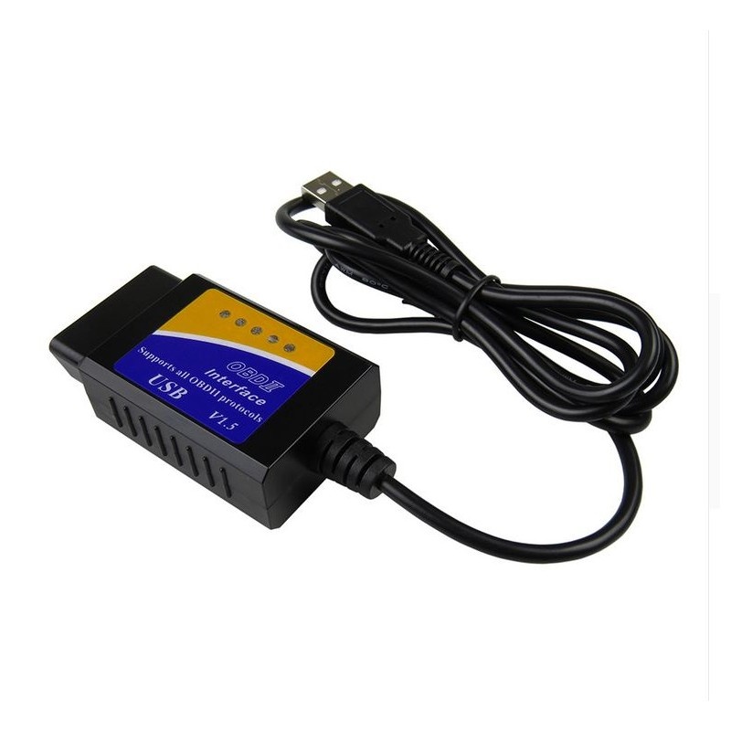 Interfata diagnoza auto Techstar OBD2 USB cu Cip ELM V1.5 - 3 | YEO