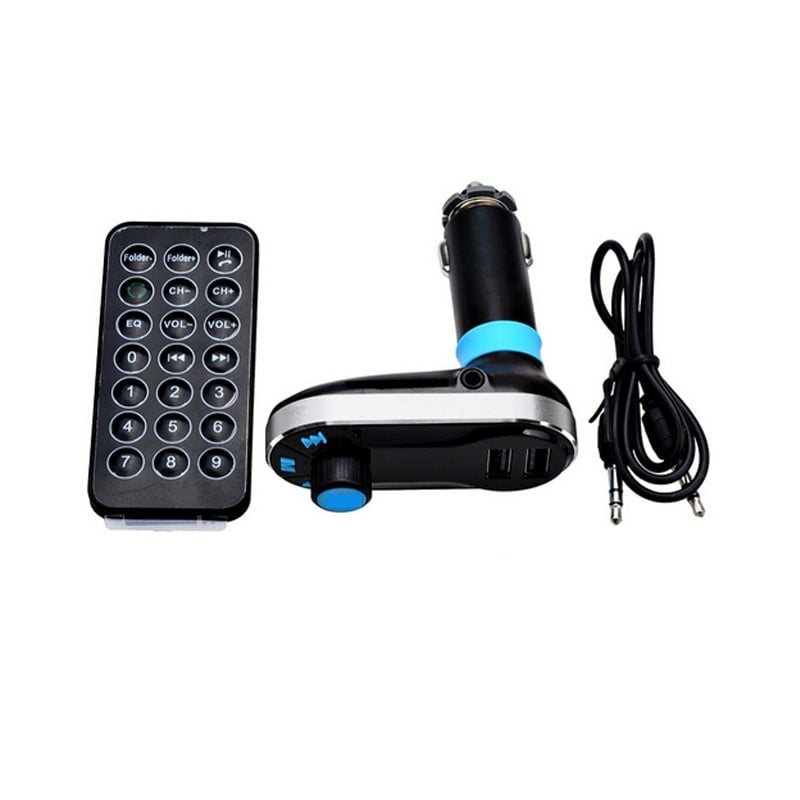 Modulator FM si Car Kit Bluetooth si MP3, BG02 Incarcator Auto cu doua porturi USB si Transmitator - 1 | YEO