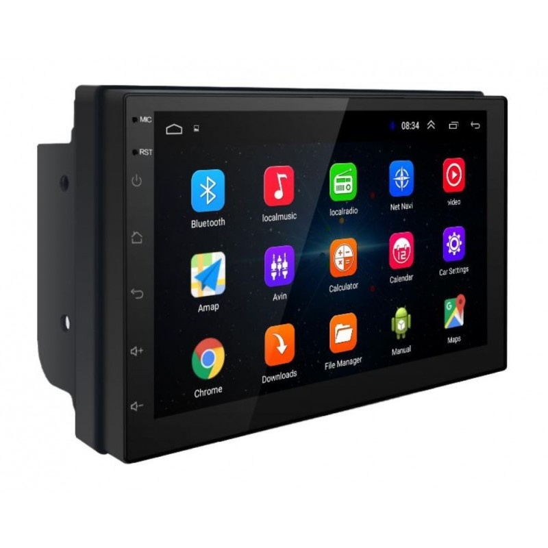 Navigatie Auto Multimedia 7168 Techstar® 2DIN Android 8.1 GPS Radio Wi-Fi Display 7" Quad Core MP5 Player