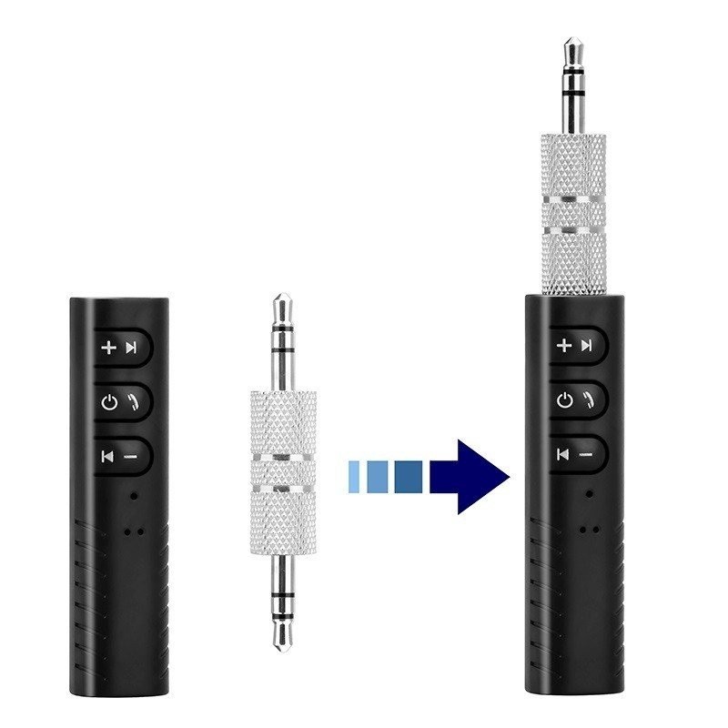 Receptor Techstar® Bluetooth Audio Jack 3.5mm Wireless Auto Clip On BT2 - 1 | YEO