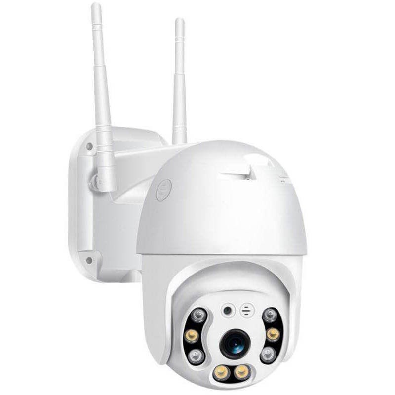 Resigilat Camera Supraveghere IP PTZ Techstar® P12, Dome, Wireless, 355°, 1080p, LED+IR, Exterior, ONVIF, NVR, Senzor Miscare, Microfon