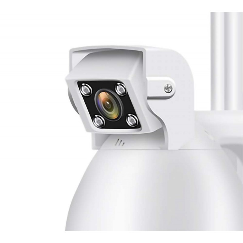 Resigilat Camera Supraveghere IP PTZ Techstar® P19D, Camera Duala, Wireless, 320°, 1080p, IR+LED, Exterior, ONVIF, NVR, Senzor Miscare, Alarma - 2 | YEO