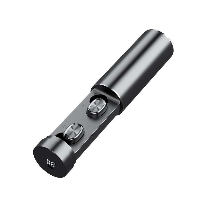 Resigilat Casti Wireless TWS B9 Techstar®, Bluetooth 5.0, Conexiune Instanta, HD 8D Audio, ACC, 300mAh, Touch, Negru