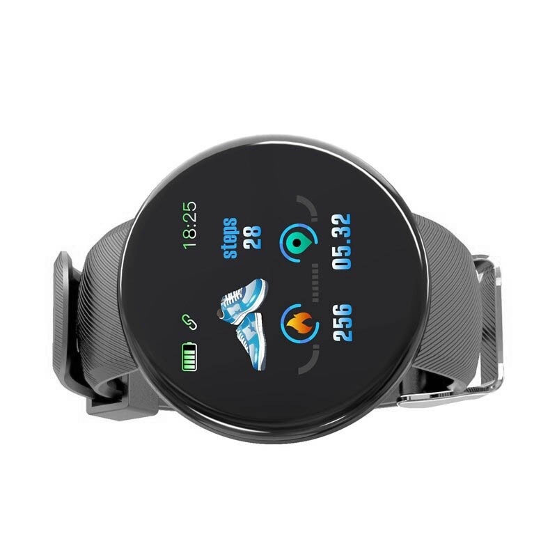 Resigilat Ceas Smartwatch Techstar® D18, 1.3inch OLED, Bluetooth 4.0, Monitorizare Tensiune, Puls, Oxigenarea Sangelui, Waterproof IP65, Gri - 1 | YEO