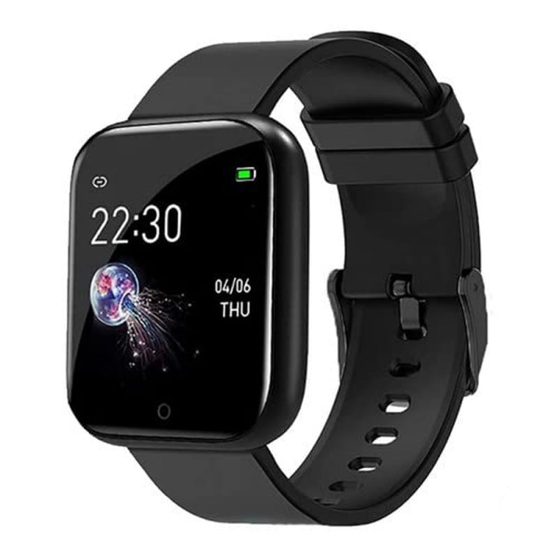 Resigilat Ceas Smartwatch Techstar® I5, 1.3 inch OLED, Bluetooth 4.0 + EDR, Monitorizare Tensiune, Puls, Oxigenare Sange, Alerte Hidratare, Negru