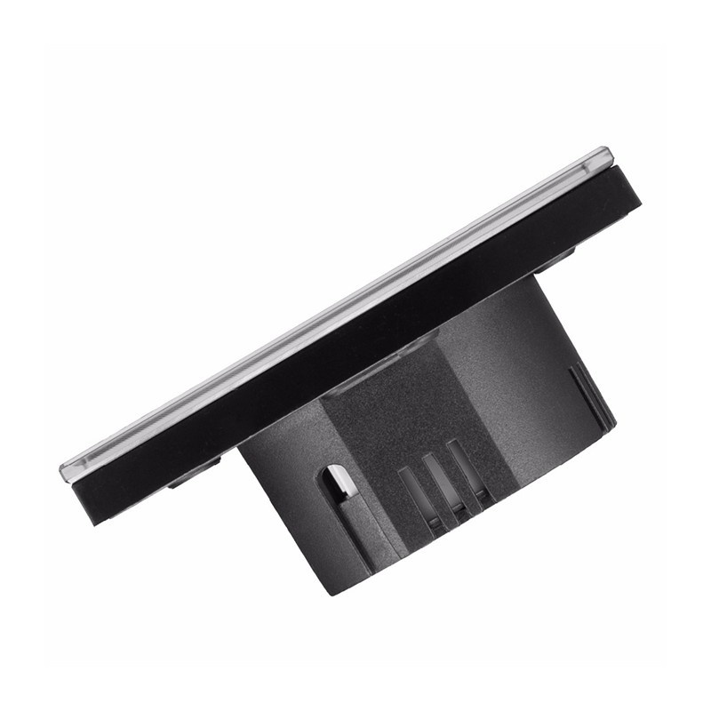 Resigilat Intrerupator Touch Techstar® TG02, Sticla Securizata, Design Modern, Iluminare LED, 2 Faze, Negru - 3 | YEO