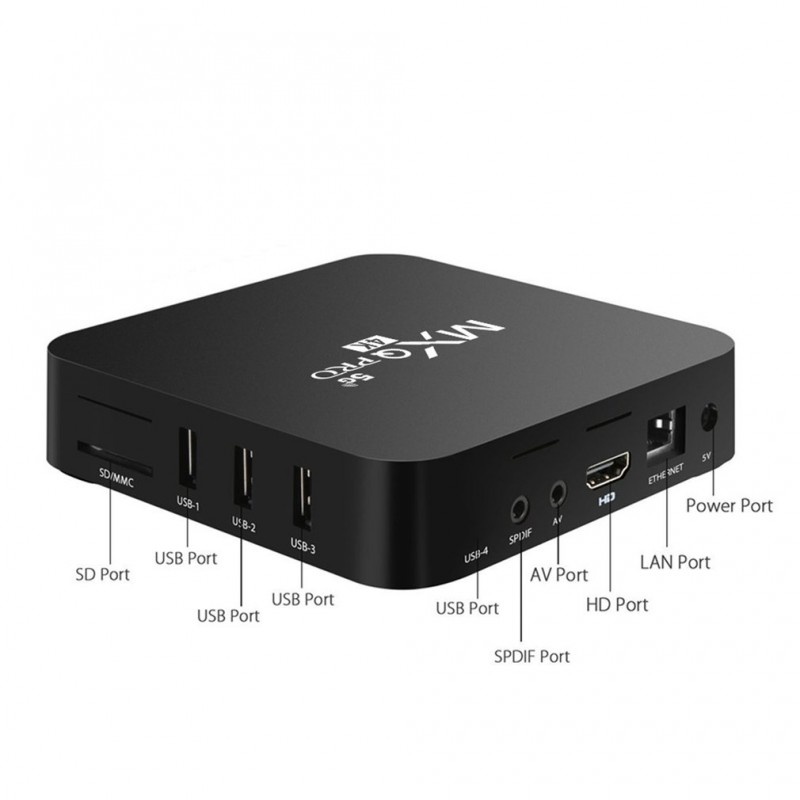 Poze Resigilat Mini PC TV Box Techstar® MXQ PRO, UltraHD 4K, Quad-Core 64 Bit. 4GB RAM, 512GB ROM, 5G Wireless, Ethernet, Android 10