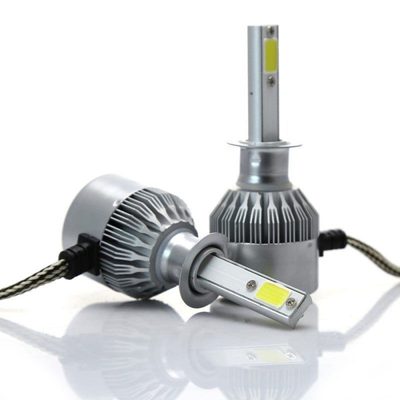 Resigilat Set 2 LED-Uri Auto Techstar® C6, H1, 36w, 3800 Lumeni, 6500K, AUTO, 12-24 Volti, COB - 1 | YEO