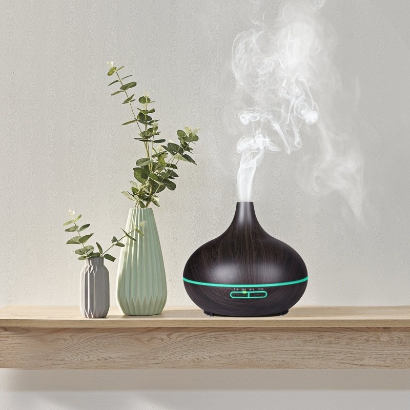 Resigilat Umidificator si Purificator Aer cu Aromaterapie cu Ultrasunete, Uleiuri Esentiale, pentru Camera, Birou, de 400 ml - 2 | YEO