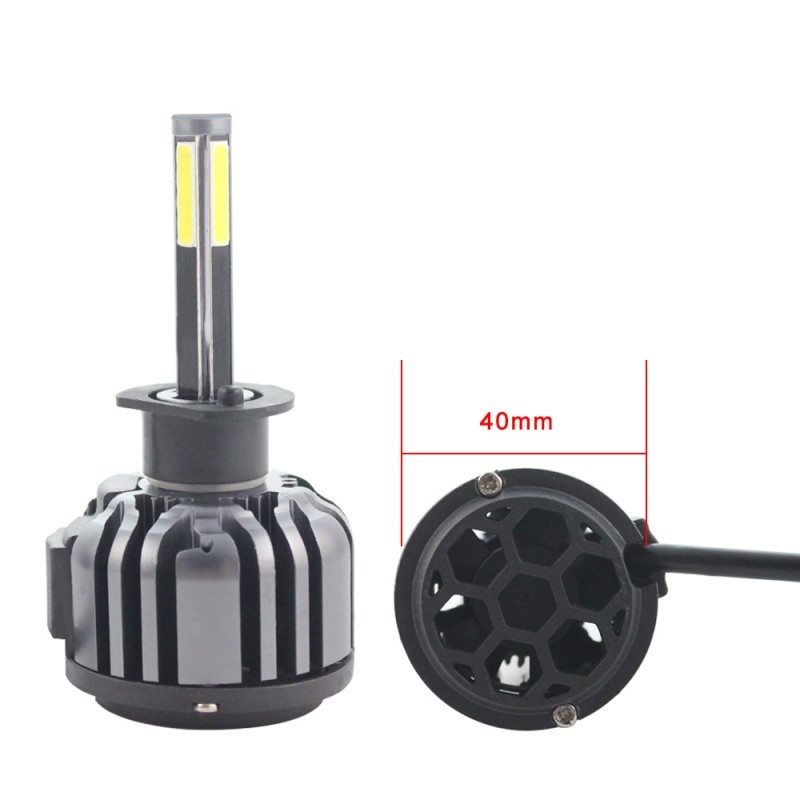 Set 2 LED-uri Auto Techstar® F6, H1, 45w, 5000 Lumeni, 6500K, AUTO, 12-24 Volti, COB, Canbus - 1 | YEO