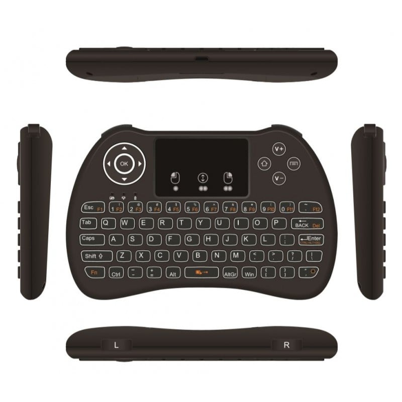 Tastatura Wireless Techstar® H9 Iluminata ALB 3 Nivele , QWERTY, Plug&Play