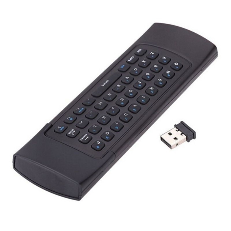 Telecomanda cu tastatura Techstar® MX3 Air Mouse, 2.4G, USB, pentru Android Smart TV Box, proiector HTPC Mini PC, PS3/4 Xbox 360, Negru - 1 | YEO