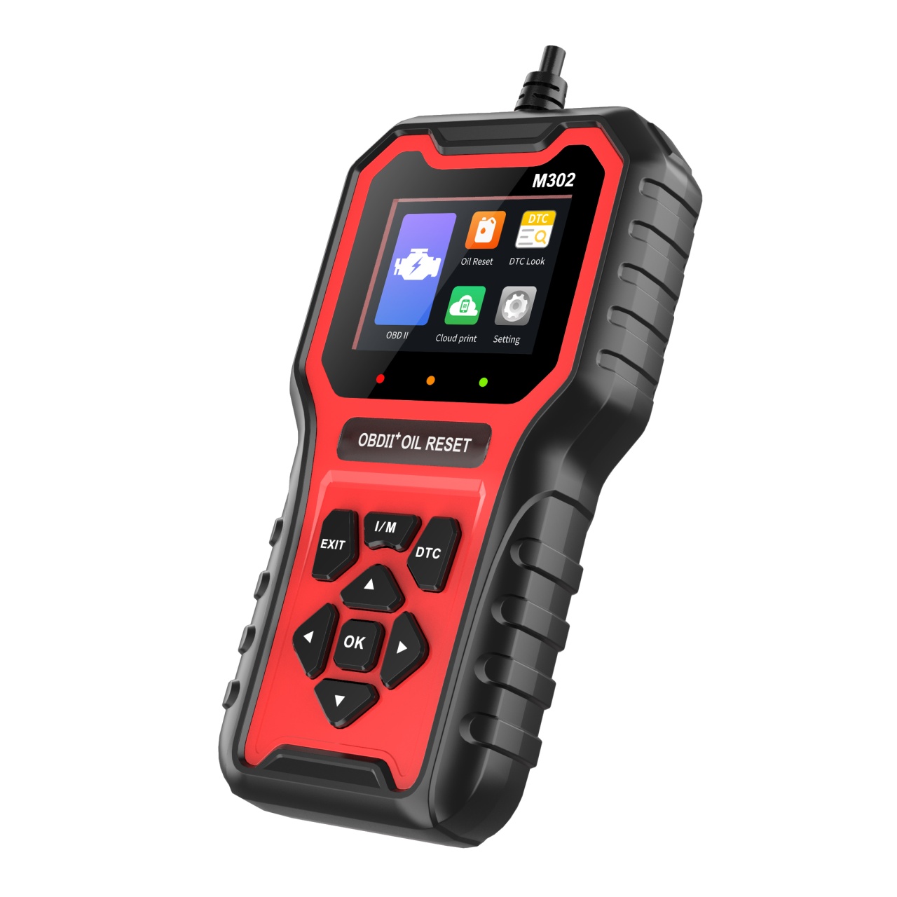 Tester Diagnoza Auto Techstar M302, OBD II, Resetare Oil Service, Live Data, Test senzor O2, Printare cloud cod QR - 1 | YEO