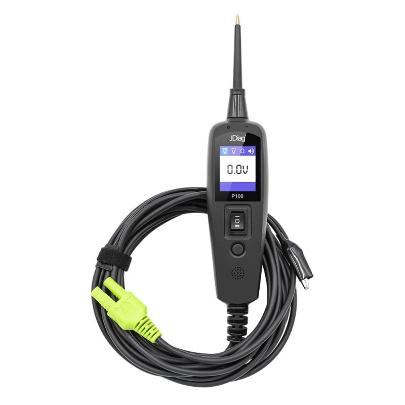 Tester Profesional Circuite Electrice Techstar® P100, Diagnostic, 12/24V, Verificare Rezistenta, Masa, Voltaj, Servieta