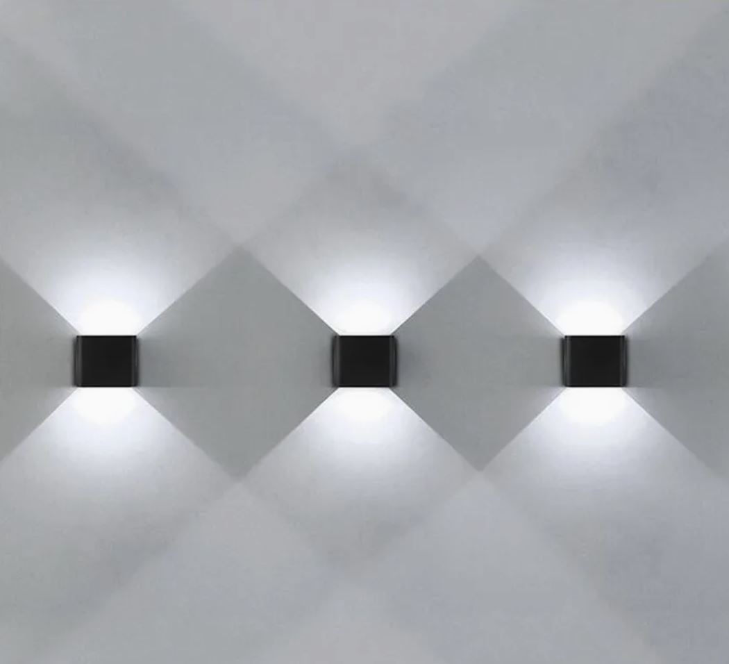 Aplica Exterior Techstar® LED Light C30, Putere 6W, A+, Rezistenta la Apa si Praf, Alb Rece, 6500K, Aluminiu, Negru - 2 | YEO