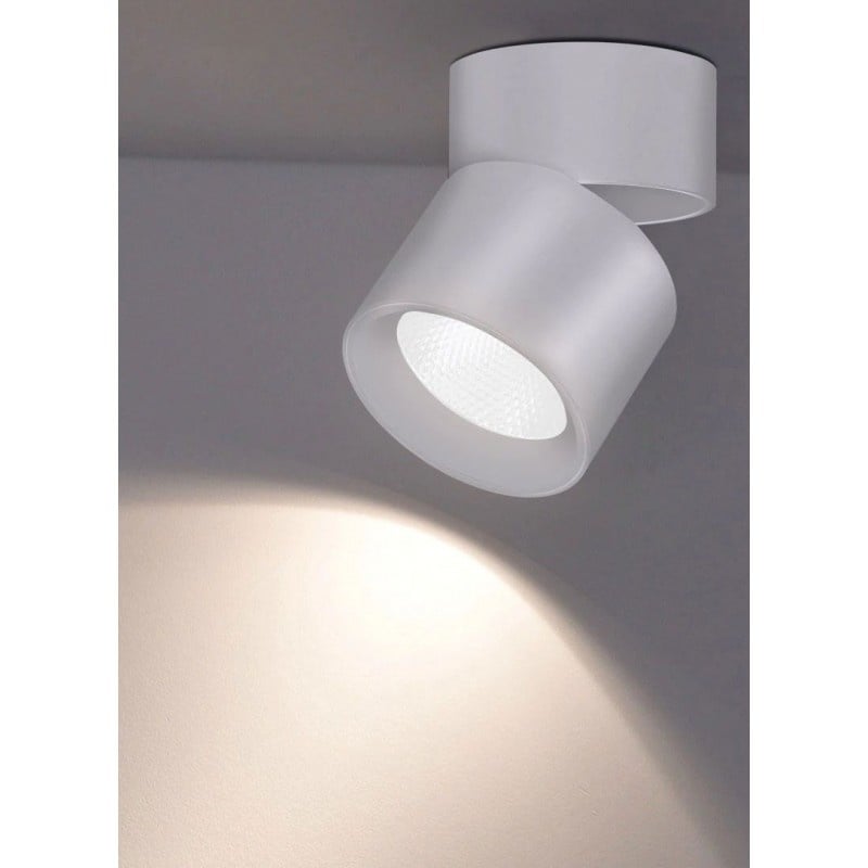 Aplica LED Techstar® AP, Putere 15W, Culoare Lumina 4500K, Diametru 8.7cm, CRI 80+, Corp Aluminiu, Reglabil 90°, Alb - 3 | YEO