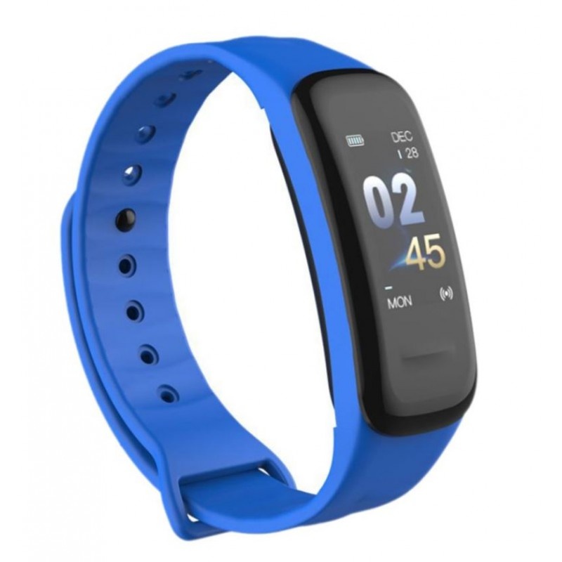 Bratara Smart Smartband Techstar® C1 Fitness, Waterproof IP65, BT4.0, OLED Color, Albastru - 3 | YEO