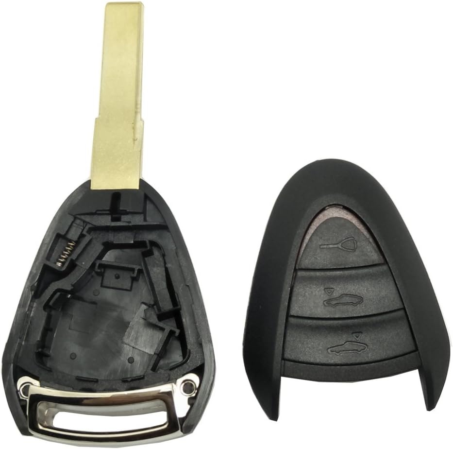 Carcasa Cheie Auto Techstar cu 3 butoane, Compatibila Porsche 911, Cayman, Boxster, Carrera GT - 2 | YEO