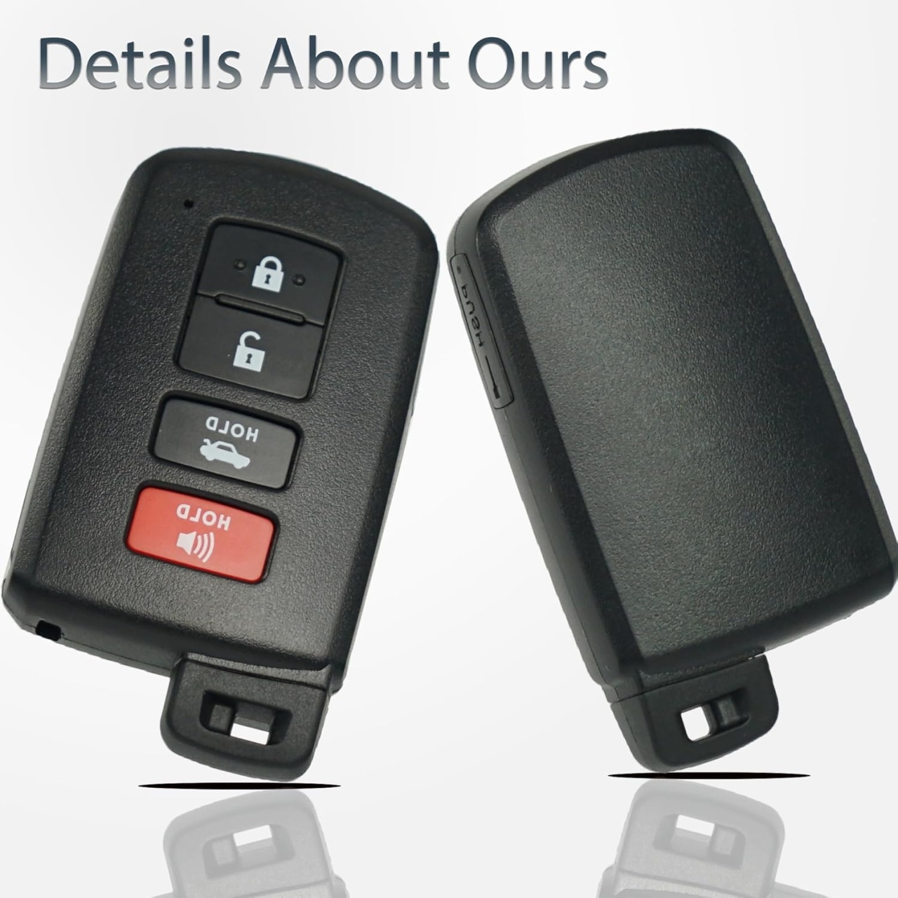 Carcasa Cheie Auto Techstar cu 4 butoane, Compatibila Toyota Camry, Corolla, RAV4, Highlander, Avalon – FCC HYQ14FBA – cu lama netaiata - 3 | YEO