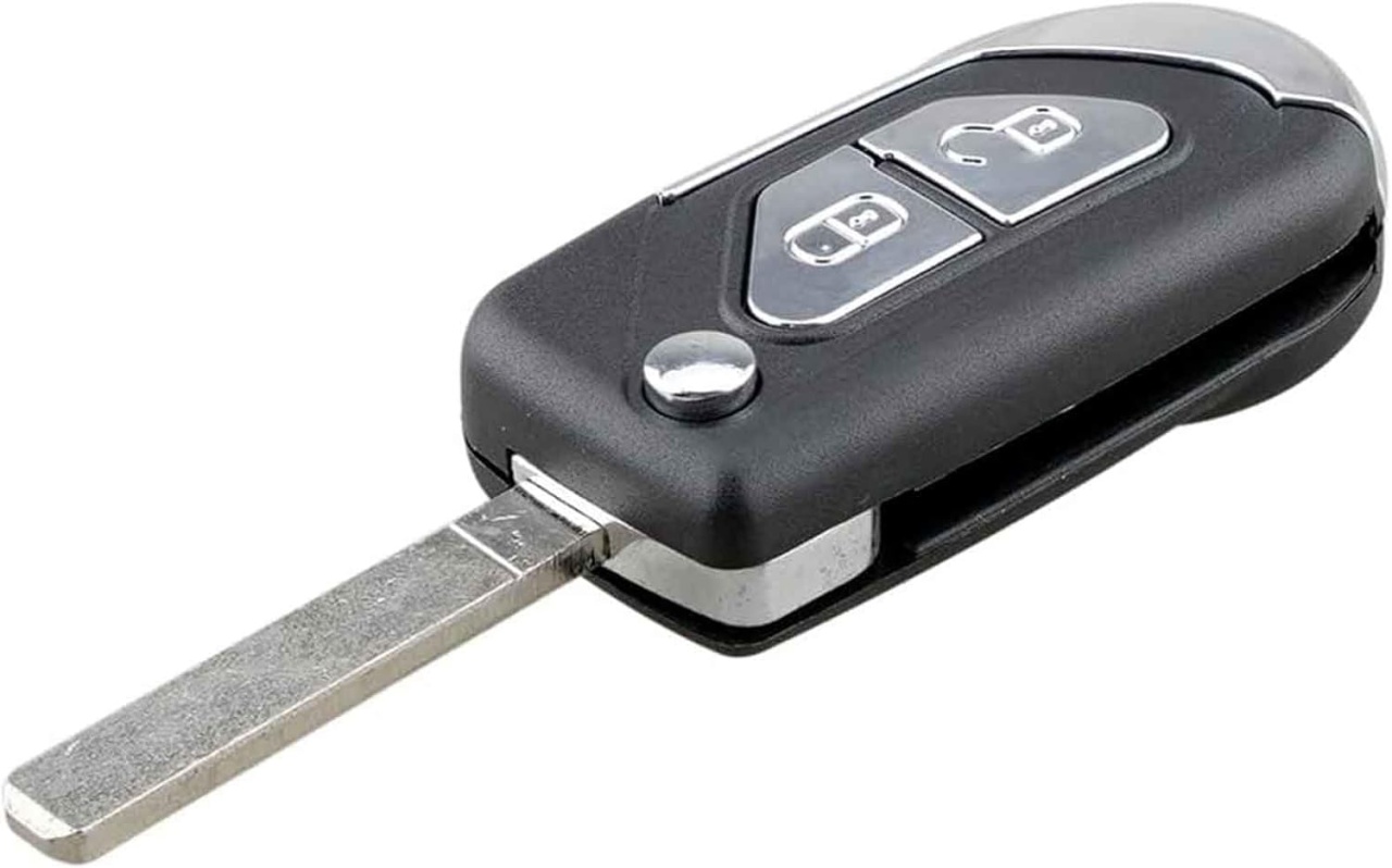 Carcasa Cheie Auto Techstar tip Briceag cu 2 Butoane, Compatibila Citroen DS3, C3, lama VA2 - 1 | YEO