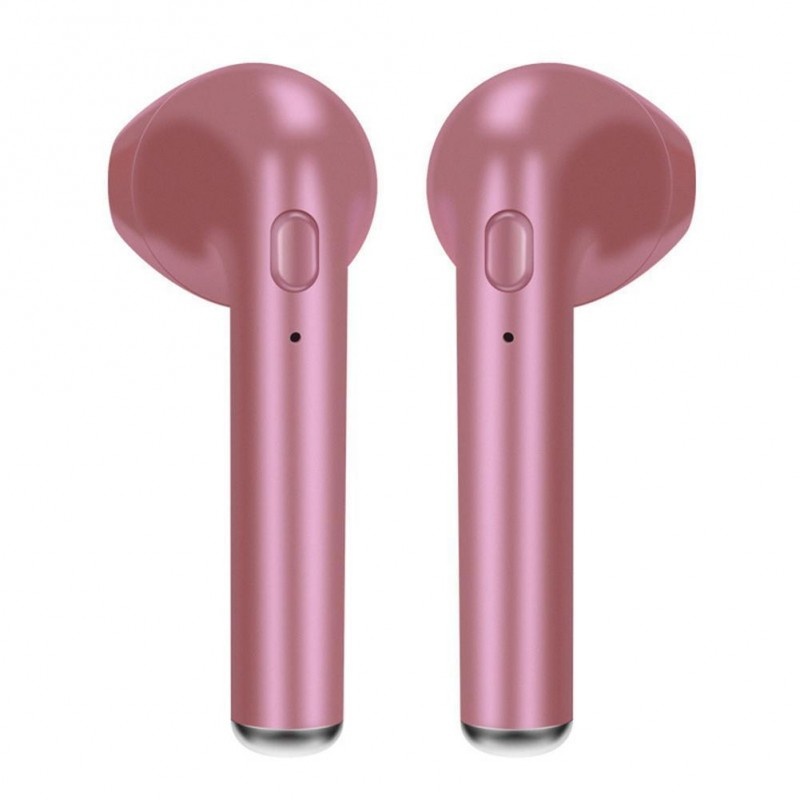 Casti Audio Wireless Techstar® i7S, Bluetooth, Rose, Tip in-ear, pentru IOS si Android - 1 | YEO