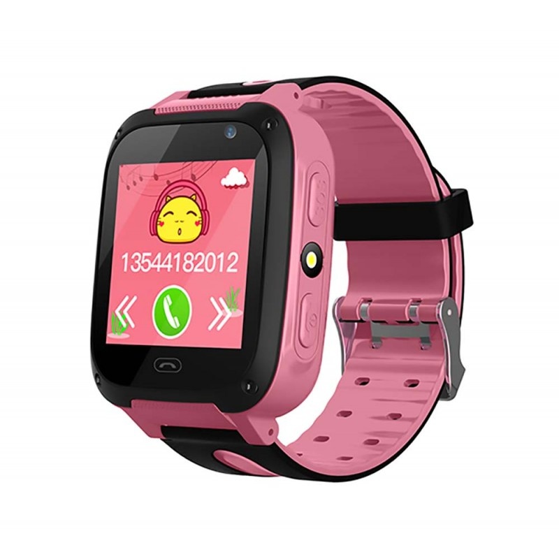 Ceas Smartwatch Copii Techstar® Q9, Slot Cartela SIM, GPS Tracker, Buton Urgenta SOS, Monitorizare Live, Apelare, Roz - 1 | YEO