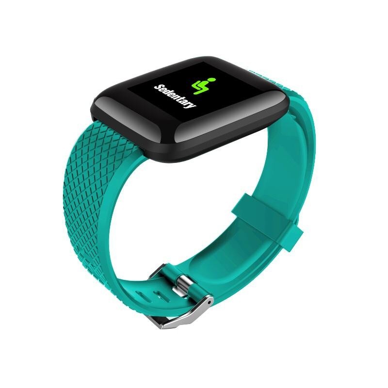 Ceas Smartwatch Techstar® D13 Verde, Ecran LCD 1.3inch, Bluetooth 4.0, Compatibil Android & iOS, Unisex, Rezistent la Apa - 2 | YEO