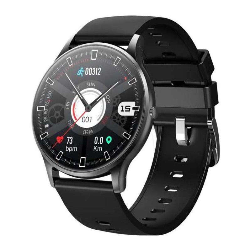 Ceas Smartwatch Techstar® S33, 1.28 inch IPS, Monitorizare Puls, Tensiune, Oximetru, Sedentarism, Bluetooth 5.0, IP67, Negru - 1 | YEO