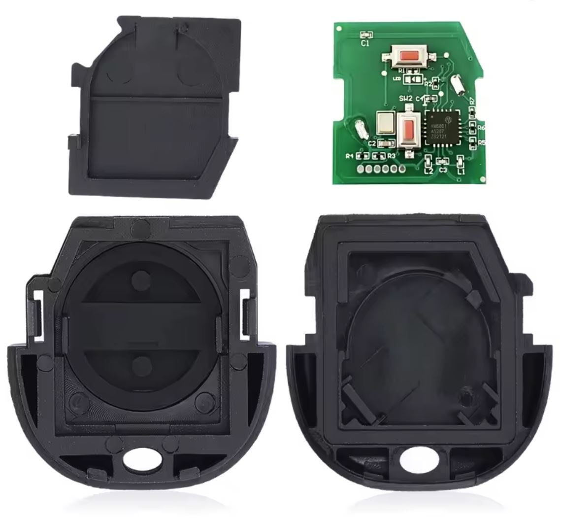 Cheie auto completa cu telecomanda Techstar compatibila cu Nissan Almera, Almera Tino, Micra, Navara, Primera, Serena, Terrano, Vanette, X-Trail, 2 butoane, 433 MHz, P/N 28268-8H700, lama A33 - imagine 2