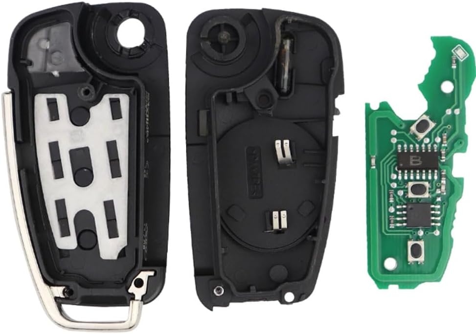 Cheie Auto Programabila Techstar cu 3 butoane pentru Audi Q7 B7 Q3 A3 TT A2 A8 A6 A6L A4 S5 C5 C6 B6 A4L A5 Q5 S RS Cabrio, Avant, Quattro, 433MHz, ID48, FCC: 8E0837220 / 8E0837220K / 8E0837220D - 1 | YEO