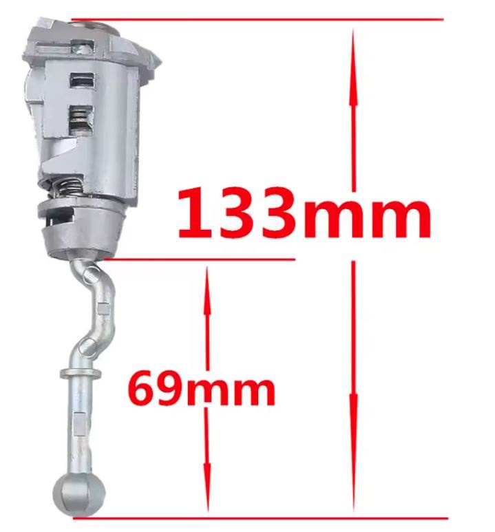 Cilindru incuietoare auto Techstar, compatibila Citroen C4L, Peugeon 407, usa stanga sofer cu 1 cheie, OE 9170Y0/9170Y1 - 1 | YEO