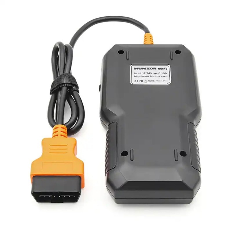 Dispozitiv De Diagnosticare Si Scanare Auto 2 in 1 HUMZOR NC610, 12-24V, OBD2, 16/9 pini, Citire/Stergere Coduri de eroare, Ecran LCD, Compatibil Turisme si Camioane, Negru - 2 | YEO