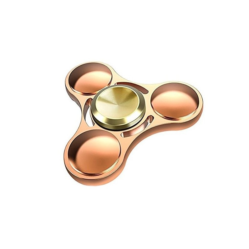 Fidget Spinner Metalic Aluminiu Glow Culoare Auriu