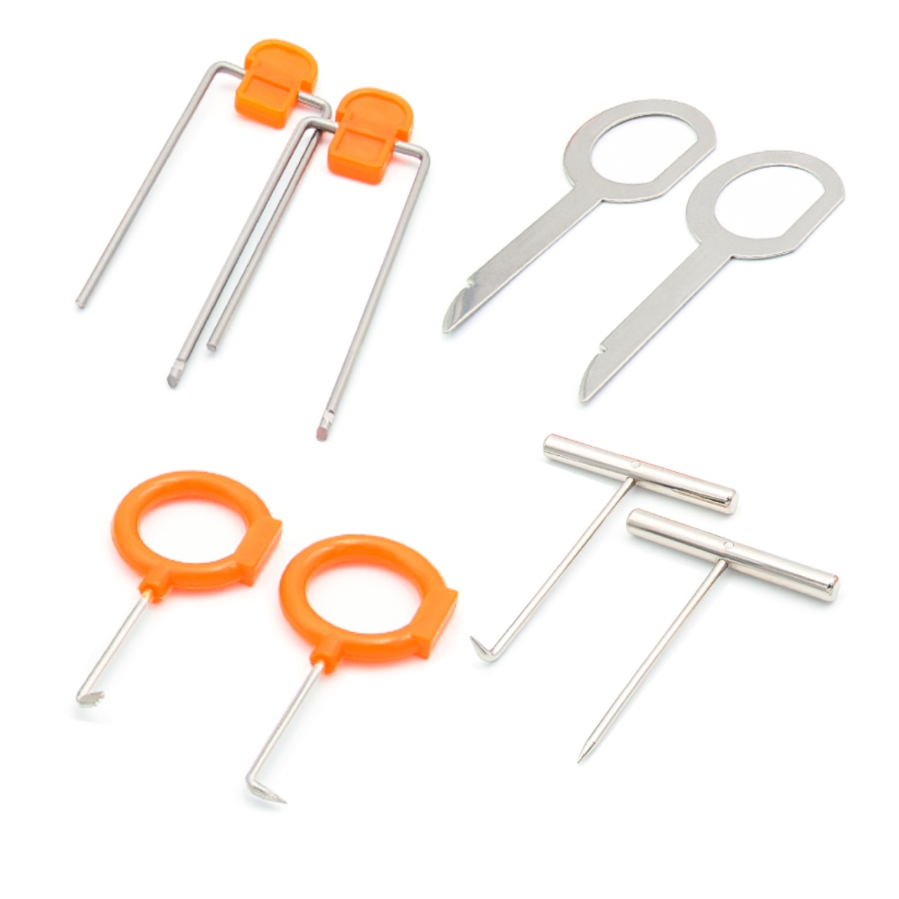Kit profesional deschidere usi auto 170 cm – 26 piese cu tija inox, 2 perne pneumatice, unelte demontare panouri si extragere radio – set cu geanta - 3 | YEO