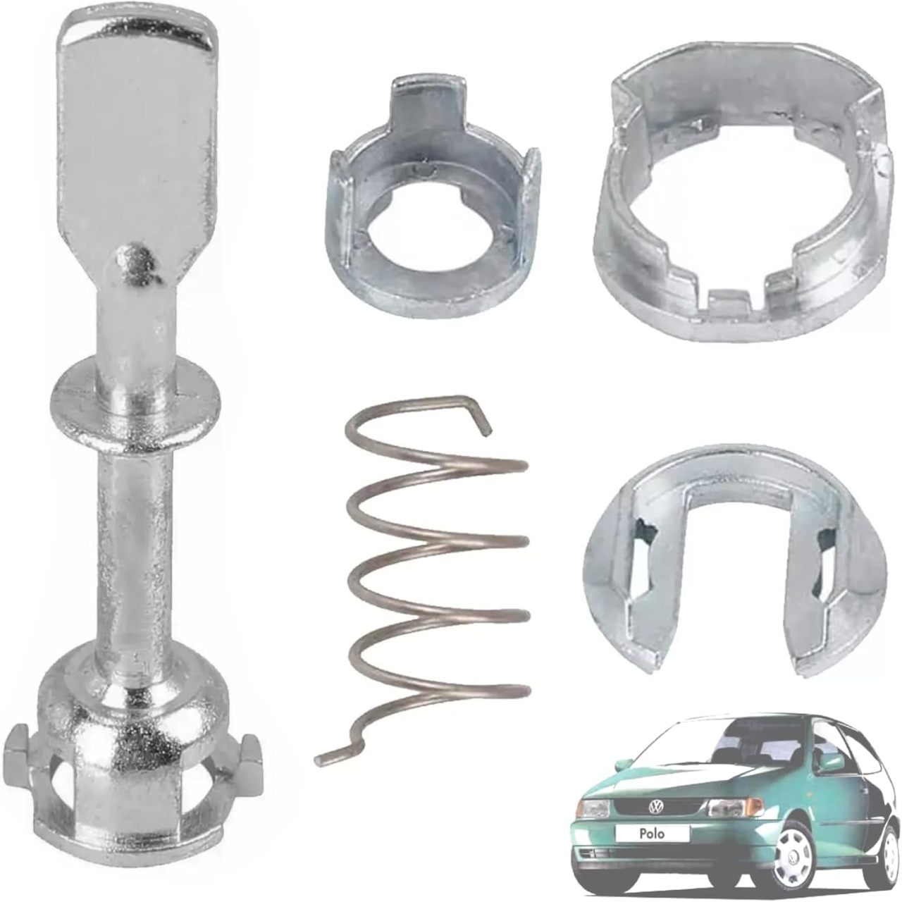 Kit reparatie butuc yala cilindru usa auto Techstar, compatibil VW Polo 6N1 6N2 (1994–2001), cod OE 6N0837223A - 1 | YEO