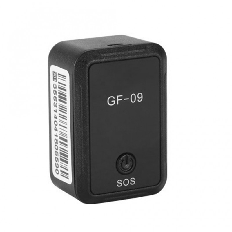 Mini GPS Tracker Techstar® GF-09, Localizare GPS WiFi si LBS, Microfon, MicroSD, SIM GPRS si MMS, Negru - 1 | YEO