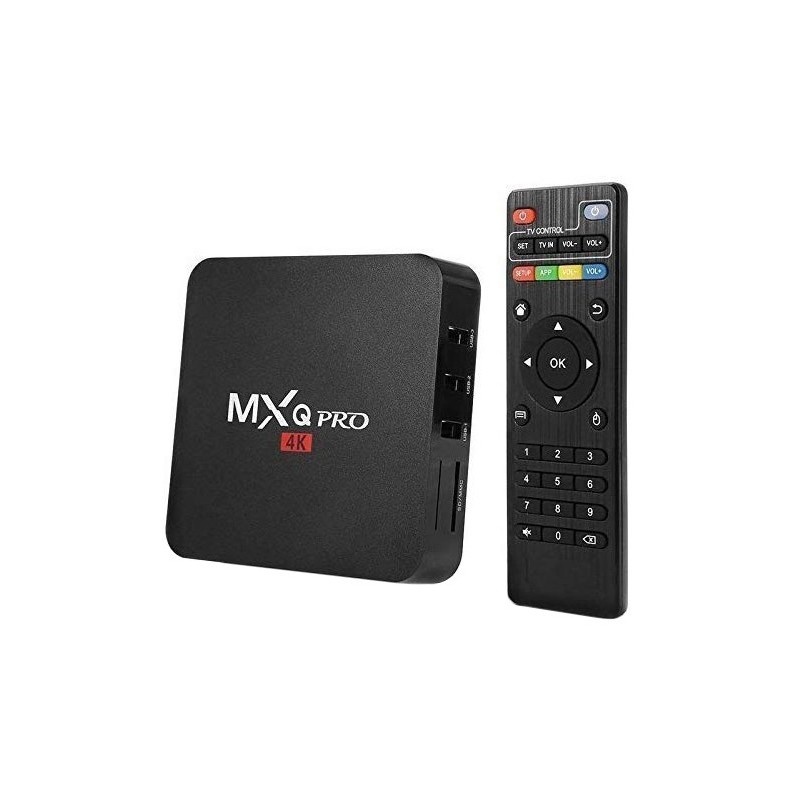 Mini PC Android 7.1 Media Player, TV Box MXQ PRO UltraHD 4K Quad-Core 64 Bit 2GB RAM, 16GB ROM Wireless, Ethernet