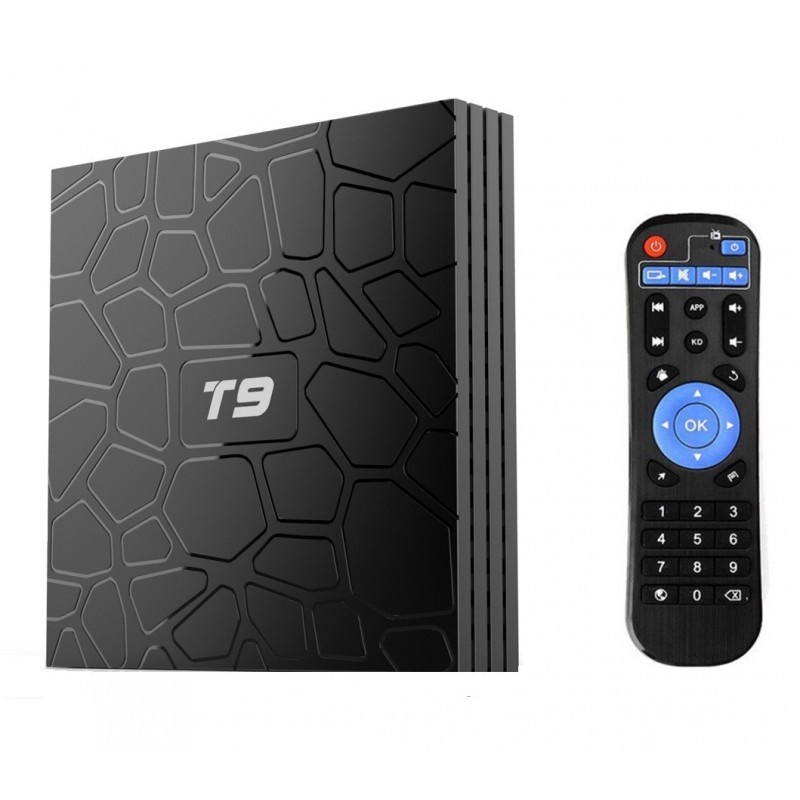 Mini PC TV Box T9 Android 8.1 UltraHD 4k, 2GB Ram DDR3, 16GB ROM, Wi-fi, Quad-Core CPU, Octa-Core GPU