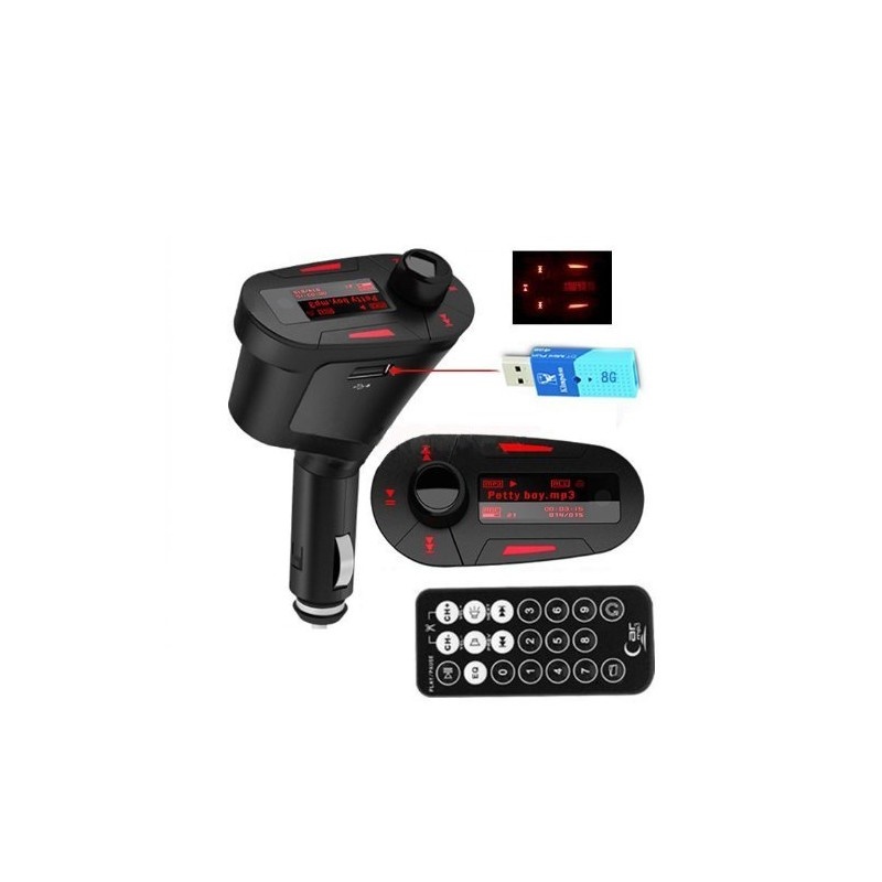 Modulator FM Auto cu MP3 WMA Player ME74, Citire USB si MicroSD, Telecomanda Inclusa - 1 | YEO