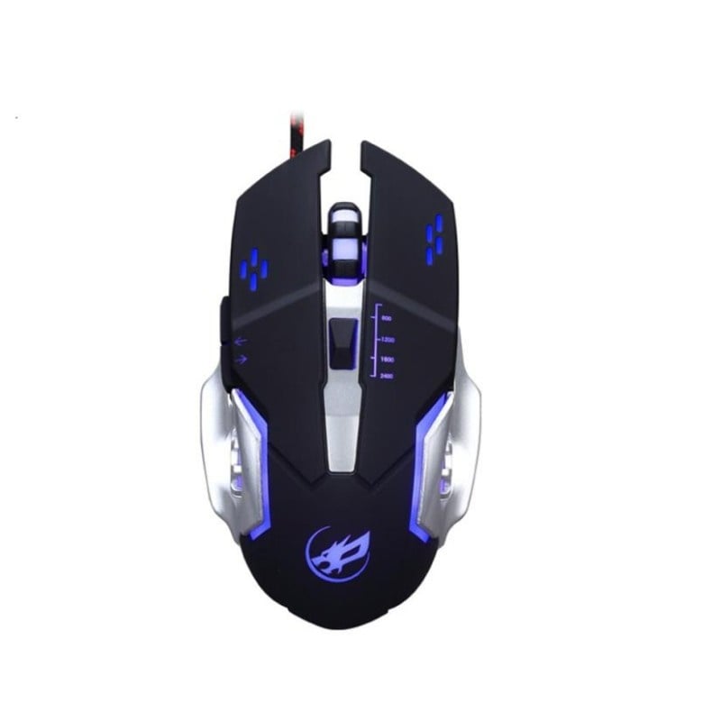 Mouse Gaming Techstar® Silent, 3200 DPI, 6 Butoane, LED RGB, Macro - 1 | YEO