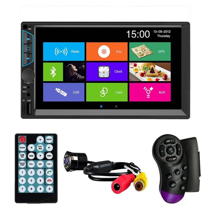 MP5 Player Techstar® 7060, 2DIN, Camera Marsarier, Ecran HD Touch 7