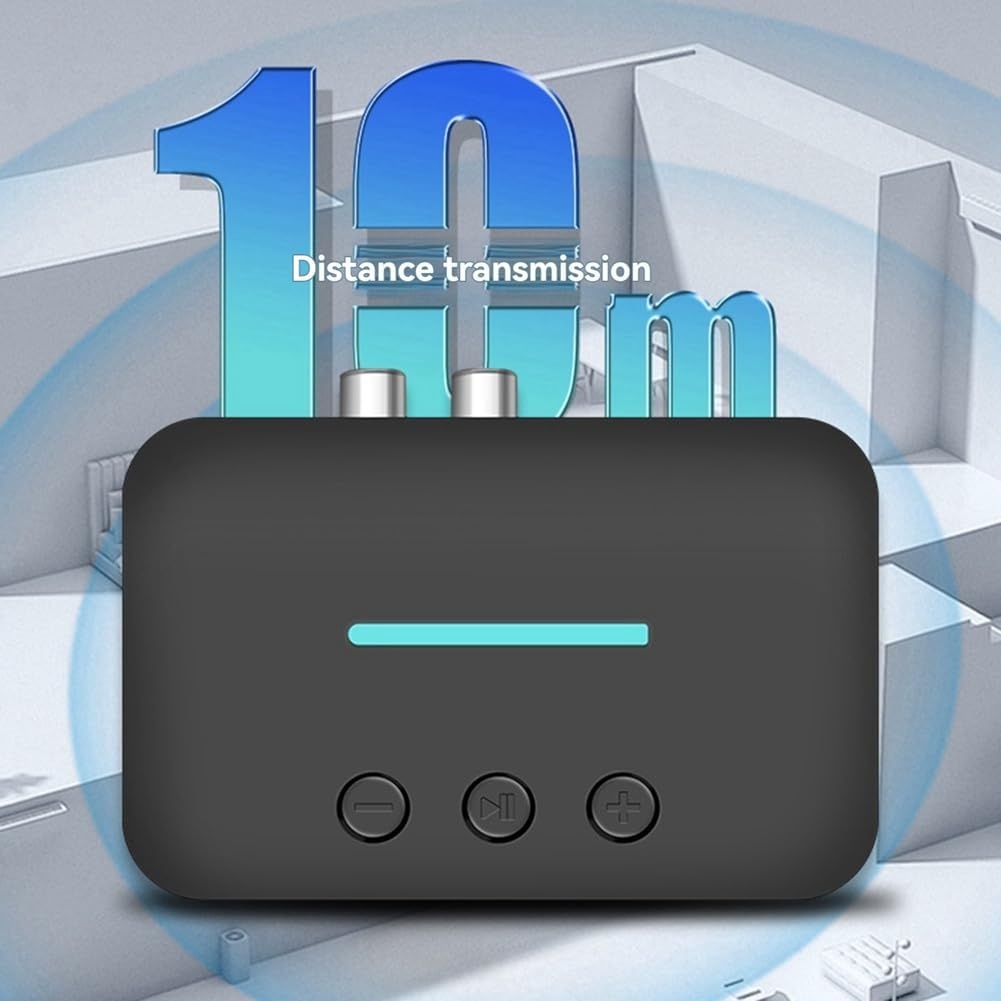 Receiver Audio Bluetooth Techstar T88, Bluetooth 5.3, AUX 3.5mm + RCA L/R, USB Play (U-Disk), USB-C 5V, Distanta 10m, Stereo HiFi - imagine 4